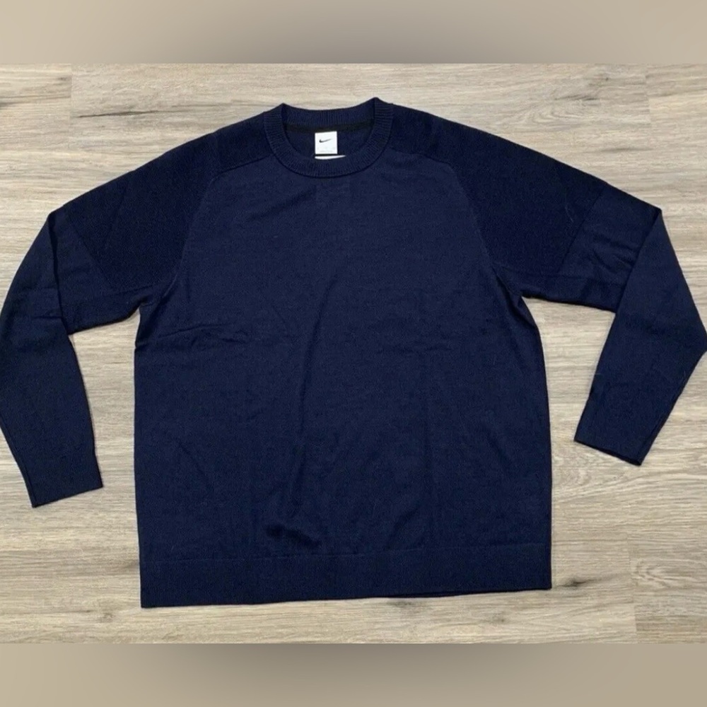 Nike Golf Men's Tiger Woods Knit Sweater Color Navy CU9782-451 $130 NWT